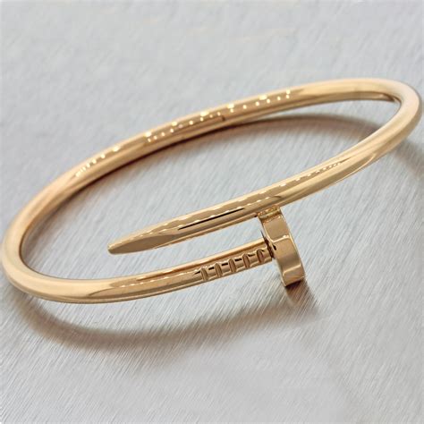 juste un clou bracelets|authentic cartier nail bracelet.